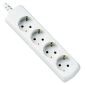 Losse stekkerdoos, 4 Sockets, wit
