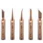 5pcs Pure Copper Soldering Tips 900M-T