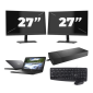 Dell Latitude 3310 - Intel Core i3-8e Generatie - 13 inch - 8GB RAM - 256GB SSD - Windows 11 Home + 2x 27 inch Monitor