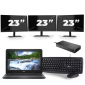 Dell Latitude 3310 - Intel Core i3-8e Generatie - 13 inch - 8GB RAM - 256GB SSD - Windows 11 + 3x 23 inch Monitor