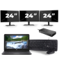 Dell Latitude 3310 - Intel Core i3-8e Generatie - 13 inch - 8GB RAM - 256GB SSD - Windows 11 + 3x 24 inch Monitor
