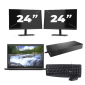 Dell Latitude 3420 - Intel Core i3-11e Generatie - 14 inch - 16GB RAM - 256GB SSD - Windows 11 Home + 2x 24 inch Monitor