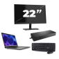 Dell Latitude 3440 - Intel Core i3-13e Generatie - 14 inch - 16GB RAM - 256GB SSD - Windows 11 Home + 1x 22 inch Monitor