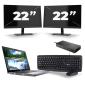 Dell Latitude 5410 - Intel Core i5-10e Generatie - 14 inch - 8GB RAM - 256GB SSD - Windows 11 + 2x 22 inch Monitor
