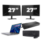 Dell Latitude 5420 - Intel Core i7-11e Generatie - 14 inch - 16GB RAM - 256GB SSD - Windows 11 Home + 2x 27 inch Monitor