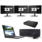 Dell Latitude 7300 - Intel Core i5-8e Generatie - 13 inch - 8GB RAM - 256GB SSD - Windows 11 + 3x 23 inch Monitor