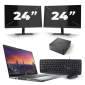 Dell Precision 3550 - Intel Core i7-10e Generatie - 15 inch - 8GB RAM - 256GB SSD - Windows 11 + 2x 24 inch Monitor