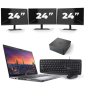Dell Precision 3550 - Intel Core i7-10e Generatie - 15 inch - 8GB RAM - 256GB SSD - Windows 11 + 3x 24 inch Monitor