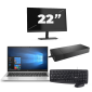 HP EliteBook 835 G7 - AMD Ryzen 3 Pro 4450U - 13 inch - 8GB RAM - 256GB SSD - Windows 10 Home + 1x 22 inch Monitor
