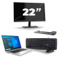 HP EliteBook 840 G8 - Intel Core i7-11e Generatie - 14 inch - 16GB RAM - 256GB SSD - Windows 11 + 1x 22 inch Monitor