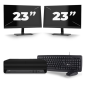 HP EliteDesk 800 G6 USFF - Intel Core i7-10e Generatie - 16GB RAM - 256GB SSD - Windows 11 + 2x 23 inch Monitor