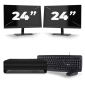 HP EliteDesk 800 G6 USFF - Intel Core i7-10e Generatie - 16GB RAM - 256GB SSD - Windows 11 + 2x 24 inch Monitor