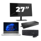 HP ProBook 440 G9 - Intel Core i3-12e Generatie - 14 inch - 16GB RAM - 256GB SSD - Windows 11 Home + 1x 27 inch Monitor