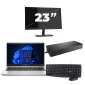 HP ProBook 445 G8 - AMD Ryzen 3 5400U - 14 inch - 16GB RAM - 256GB SSD - Windows 11 + 1x 23 inch Monitor