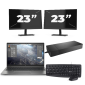HP ZBook Firefly 14 G8 - Intel Core i7-11e Generatie - 14 inch - 16GB RAM - 256GB SSD - Windows 11 Home + 2x 23 inch Monitor