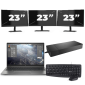 HP ZBook Firefly 14 G8 - Intel Core i7-11e Generatie - 14 inch - 16GB RAM - 256GB SSD - Windows 11 Home + 3x 23 inch Monitor