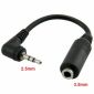 Stereo Jack Converter Cable 2.5mm to 3.5mm, 15cm (M/F)
