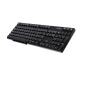 USB Wired Keyboard 104-keys, QWERTY Layout, Black, K-602