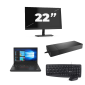Lenovo ThinkPad A485 - AMD Ryzen 5 2500U - 14 inch - 16GB RAM - 256GB SSD - Windows 11 Home + 1x 22 inch Monitor