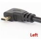 Up Angle Mini HDMI Male to HDMI Female Cable, 17cm