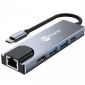 Multiport Hub USB-C (5-in-1) — USB-C / (2x) USB-A / HDMI / Ethernet
