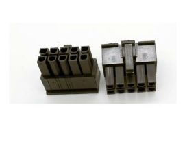 10 pin Male Power Supply Connector Socket Black for PSU