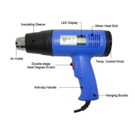 Multipurpose Hot Air Gun 1600W LCD Display BST-8016