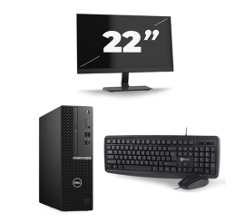 Dell OptiPlex 7080 USFF - Intel Core i5-10e Generatie - 8GB RAM - 256GB SSD - Windows 11 + 1x 22 inch Monitor