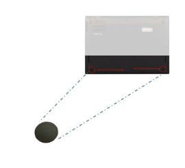 1 Notebook Rubber Foot (Type-B) for Lenovo Think XCarbon 4th & etc.