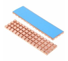 Copper Heat Sink with Thermal Pad for (M.2) NGFF 2280 SSD, Gold