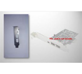 Low profile Bracket voor 3 poort PCIe FireWire Kaart