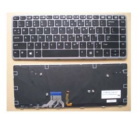 Notebook keyboard for HP EliteBook Folio 1040 G1 1040 G2 with silver frame backlit