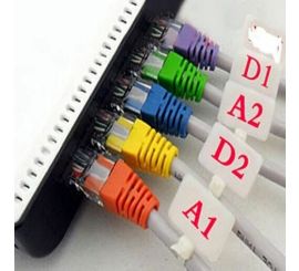 50pcs Cable Mark Tags, Color Mixing, 3*120MM