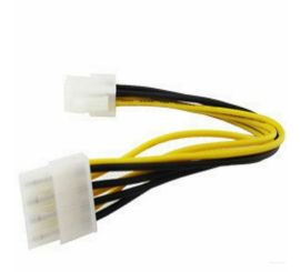 4Pin Female to 8 Pin Male CPU PSU Cable, 15CM