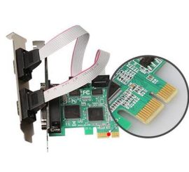 DIEWU PCI-E Serieel/Parallel Controller Kaart met Low Profile bracket