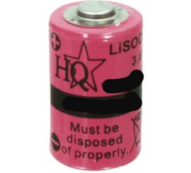 ER14250 Lithium batterij, 3.6V / 1200mAh