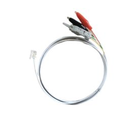 RJ11 Male to 2*Alligator Clips & 1* Duckbill Test Cord, 1.5M