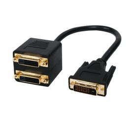 DVI-D Male 2x DVI-D Female cable