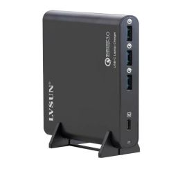 USB Type-C laptop & QC 3.0 Charger Adapter with 4 port